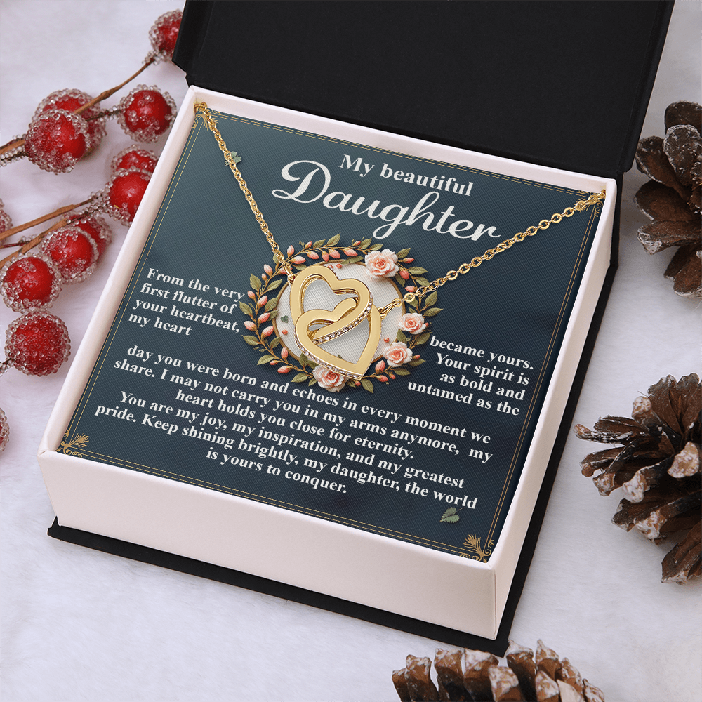 My Beautiful Daughter Necklace, My Daughter Gifts From Dad, Gifts For Daughter From Mom, Mom And Daughter Necklaces