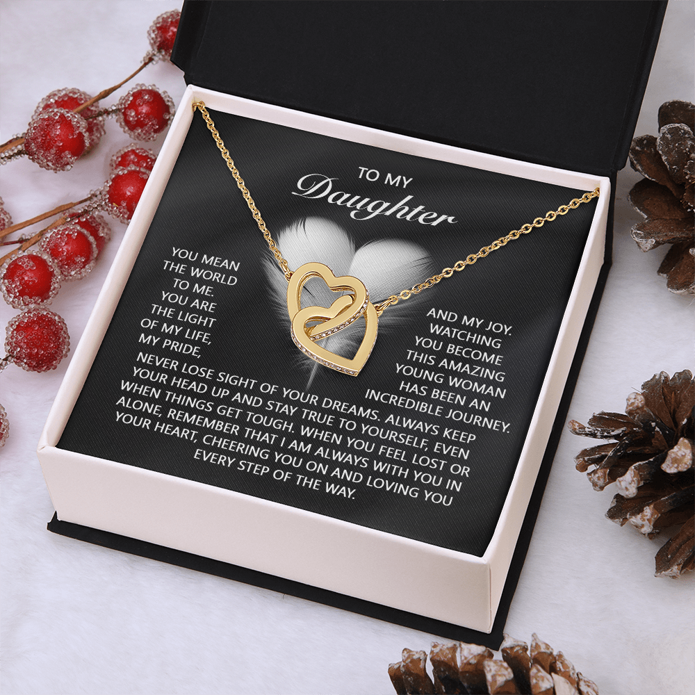 To My Daughter Necklace, To My Daughter From Dad, Birthday Gift For Adult Daughter, Daughter Necklace From Mom And Dad
