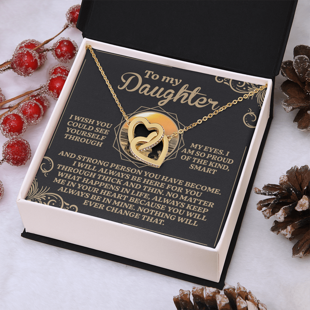 To My Daughter Necklace, My Daughter Gifts From Dad, Gifts For Daughter From Mom, Mom And Daughter Necklaces