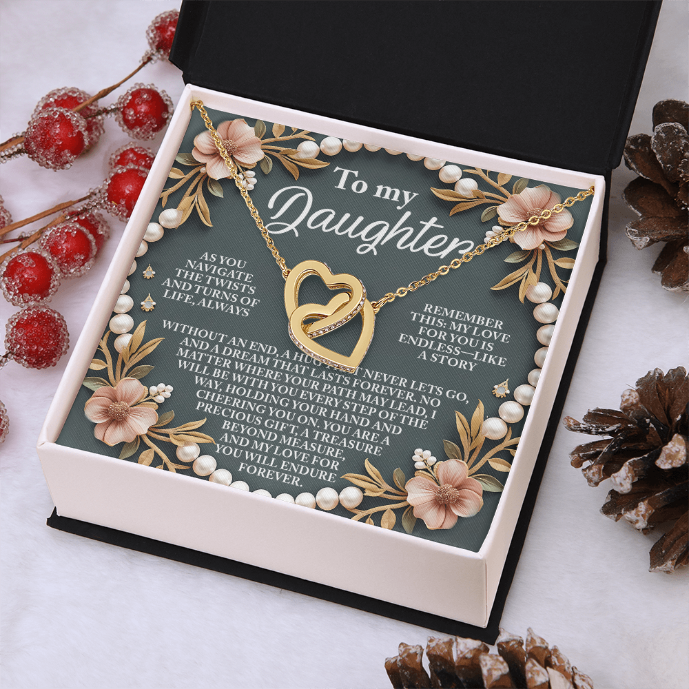 To My Daughter Necklace, For My Daughter From Dad, To My Daughter Necklace From Mom, To My Daughter Necklace From Dad