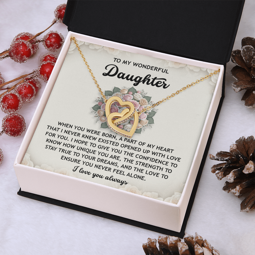 To My Wonderful Daughter Necklace, To My Daughter From Mom, Valentines Day Gifts For Daughter, Gifts For My Daughter