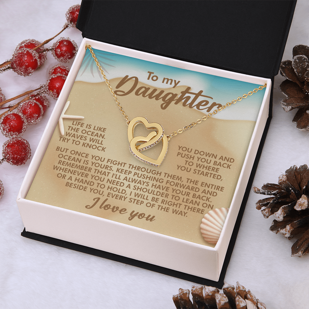 To My Daughter Necklace, For My Daughter From Dad, Adult Daughter Valentine's Gift, Necklace For Daughter From Mom And Dad