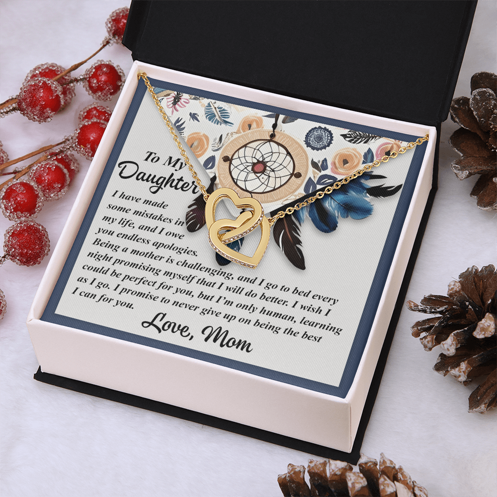 To My Daughter Necklace, Mother And Daughter Necklace, Gifts For Daughter Adult, Jewelry For Daughter From Dad