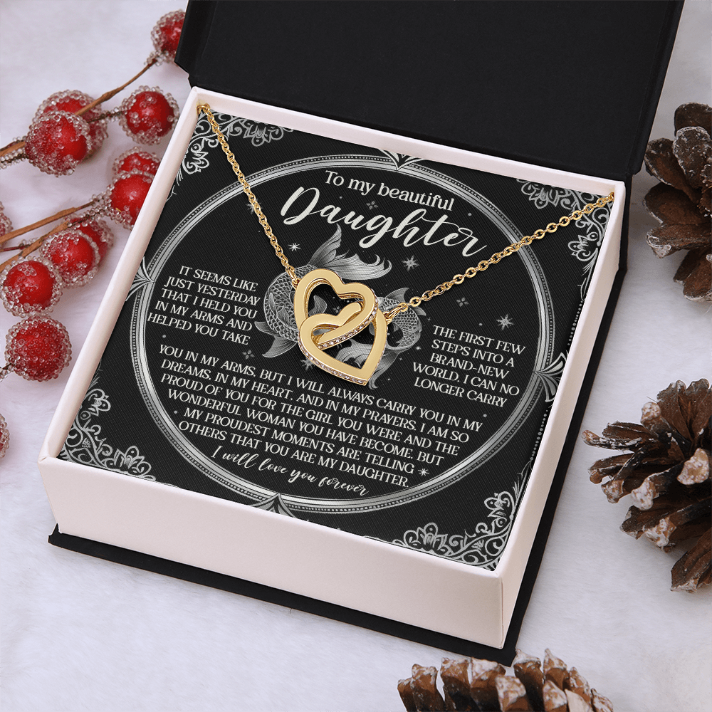 To My Beautiful Daughter Necklace, For My Daughter From Mom, Daughter Gifts From Dad, For My Daughter From Dad