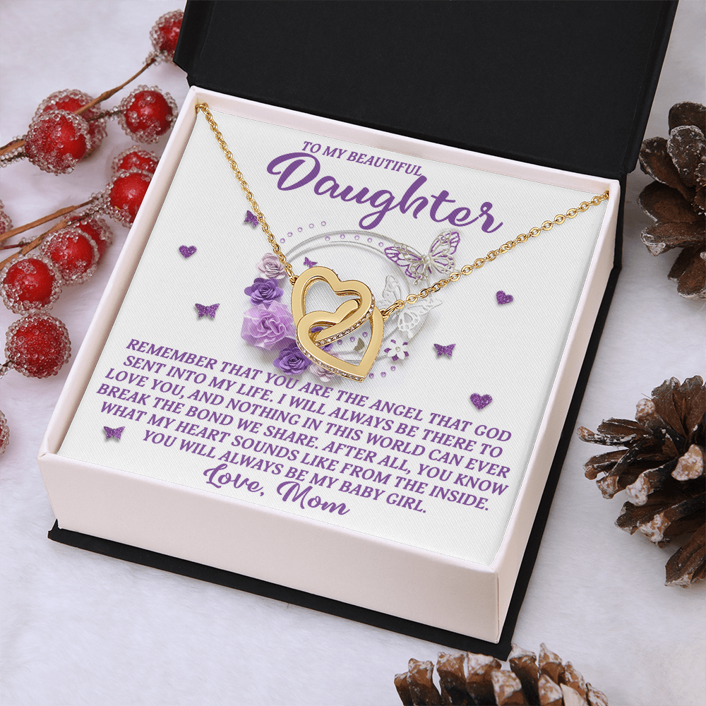 To My Beautiful Daughter Necklace, To My Daughter From Mom, Matching Necklaces For Mom And Daughter, My Daughter Necklace From Mom