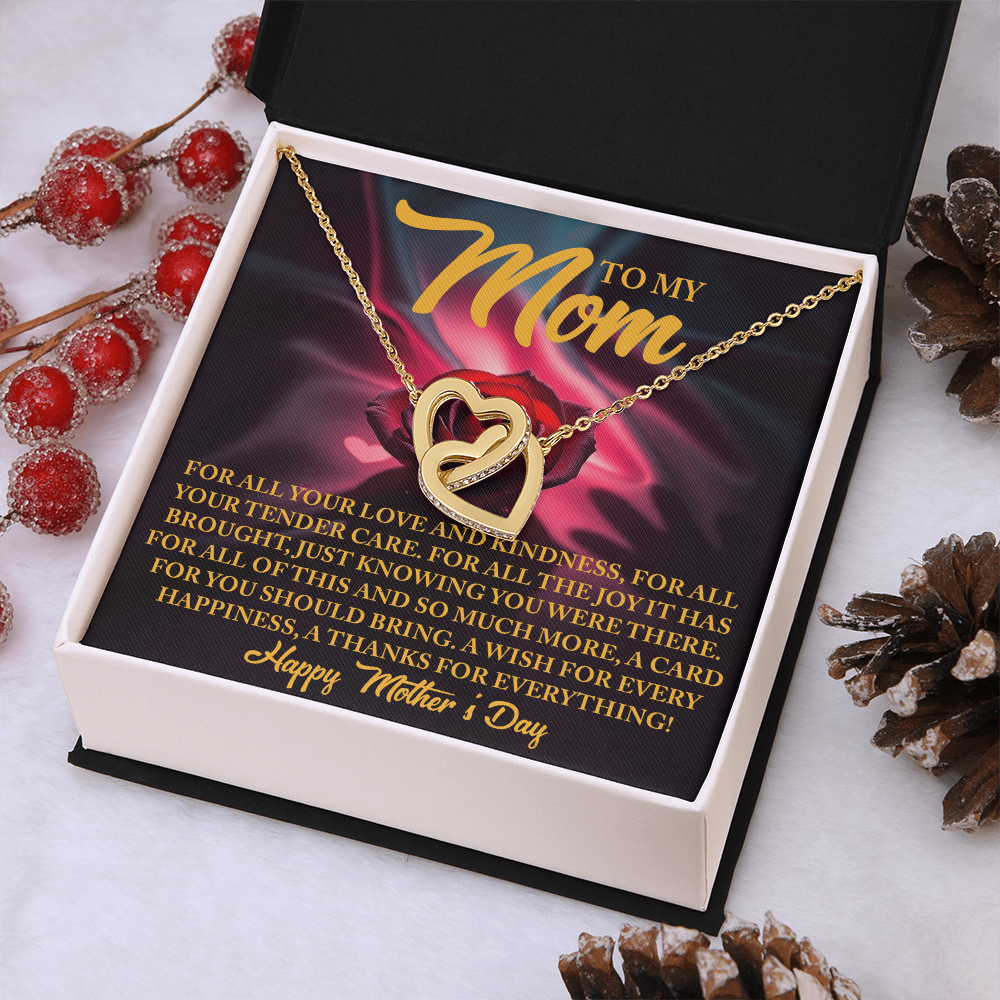 To My Mom Necklace, Necklace Mom From Daughter, Message Card Necklace Gift, Mothers Day Gifts For Mom In Spanish