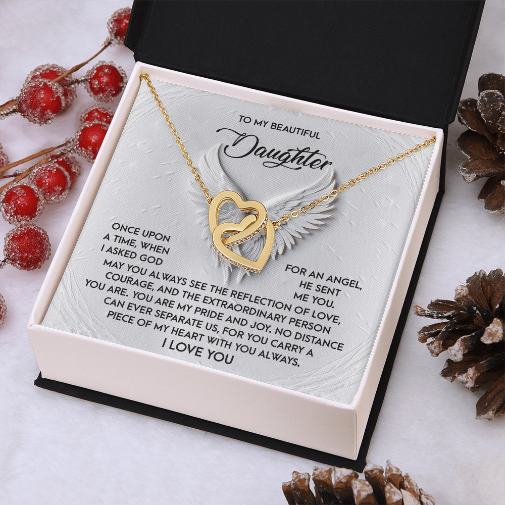 To My Beautiful Daughter Necklace, To My Daughter Necklace From Dad, Mother Daughter Gifts From Mom, To My Daughter Necklace From Mom