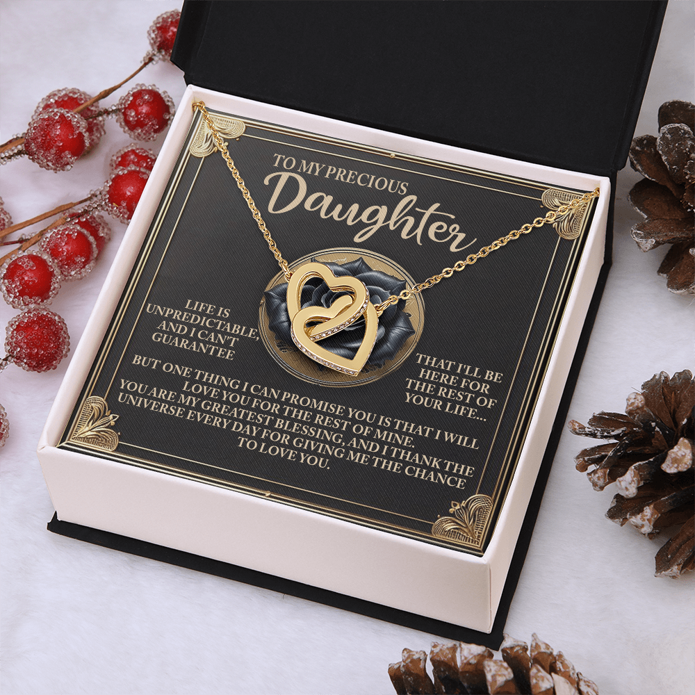 To My Precious Daughter Necklace, Necklaces For Daughter From Dad, For My Daughter Necklace, Necklaces From Dad To Daughter