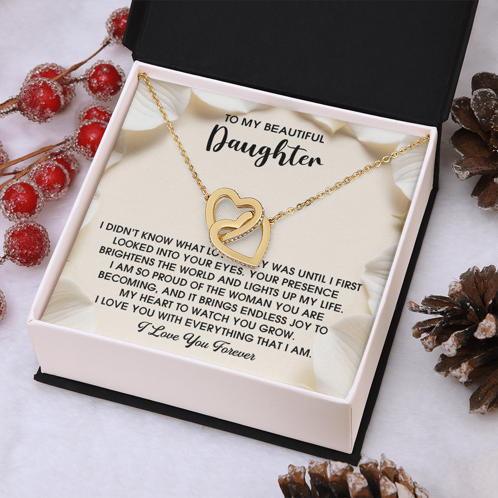 To My Beautiful Daughter Necklace, For My Daughter From Mom, Birthday Gift For Daughter Adult, Daughter Necklaces From Mom