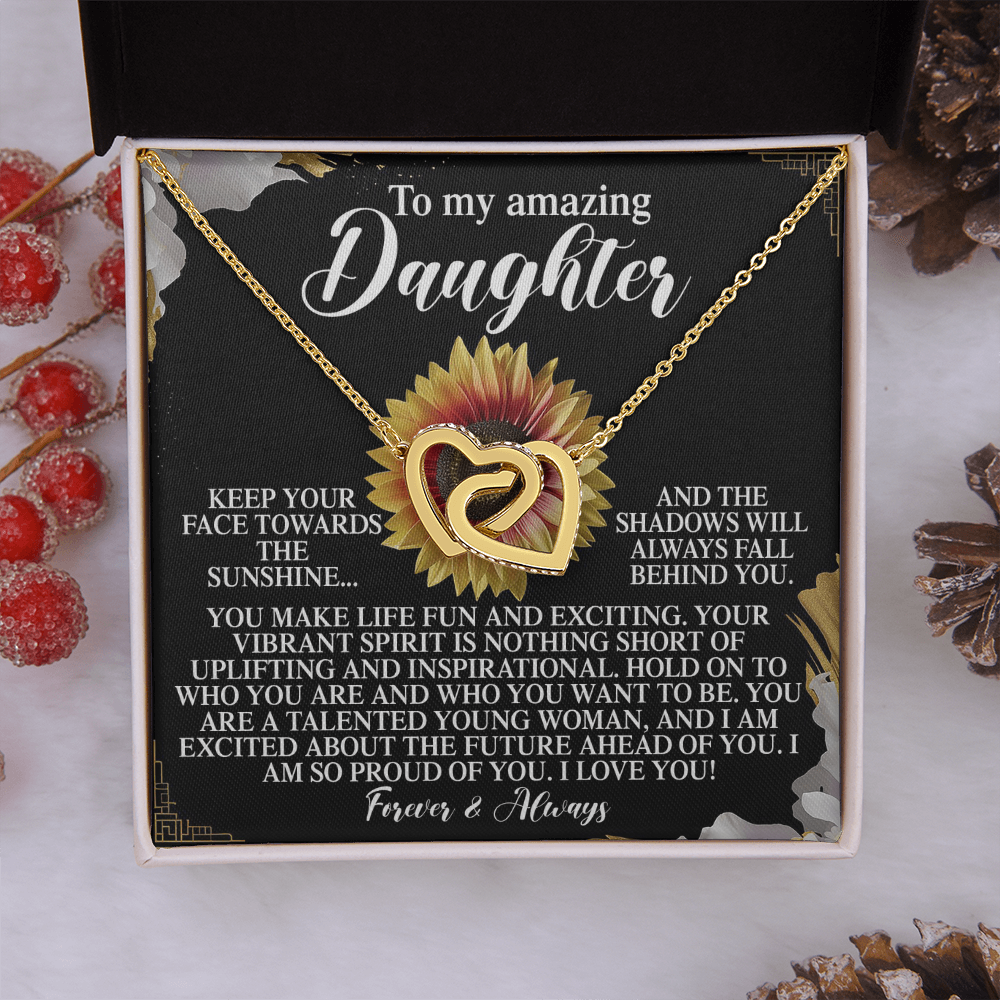 To My Amazing Daughter Necklace, Daughter Necklaces From Mom, Daughter Birthday Gifts From Mom, Daughter Necklace From Mom And Dad