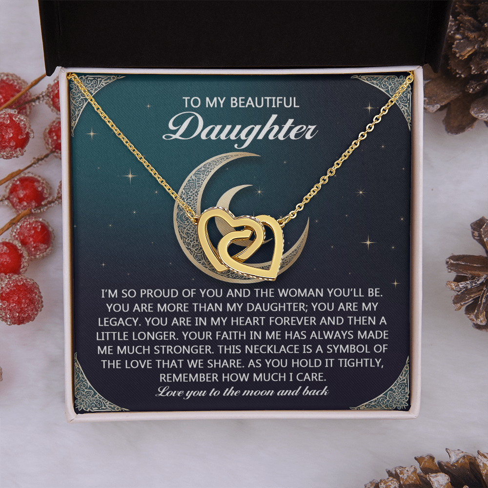 To My Beautiful Daughter Necklace, For My Daughter Necklace, Daughter Gifts From Mom, For My Daughter From Mom