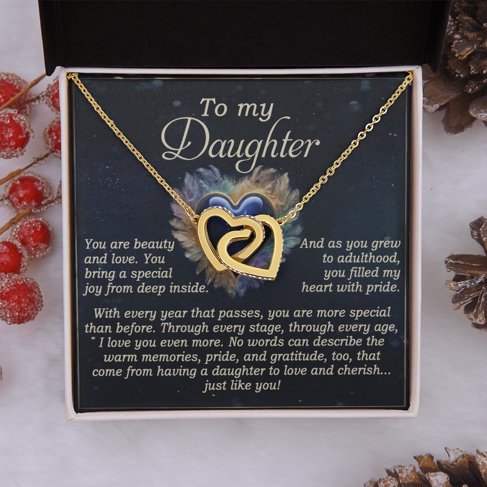 To My Daughter Necklace, For My Daughter From Dad, Daughter Gift From Dad, Daughter Necklaces From Mom