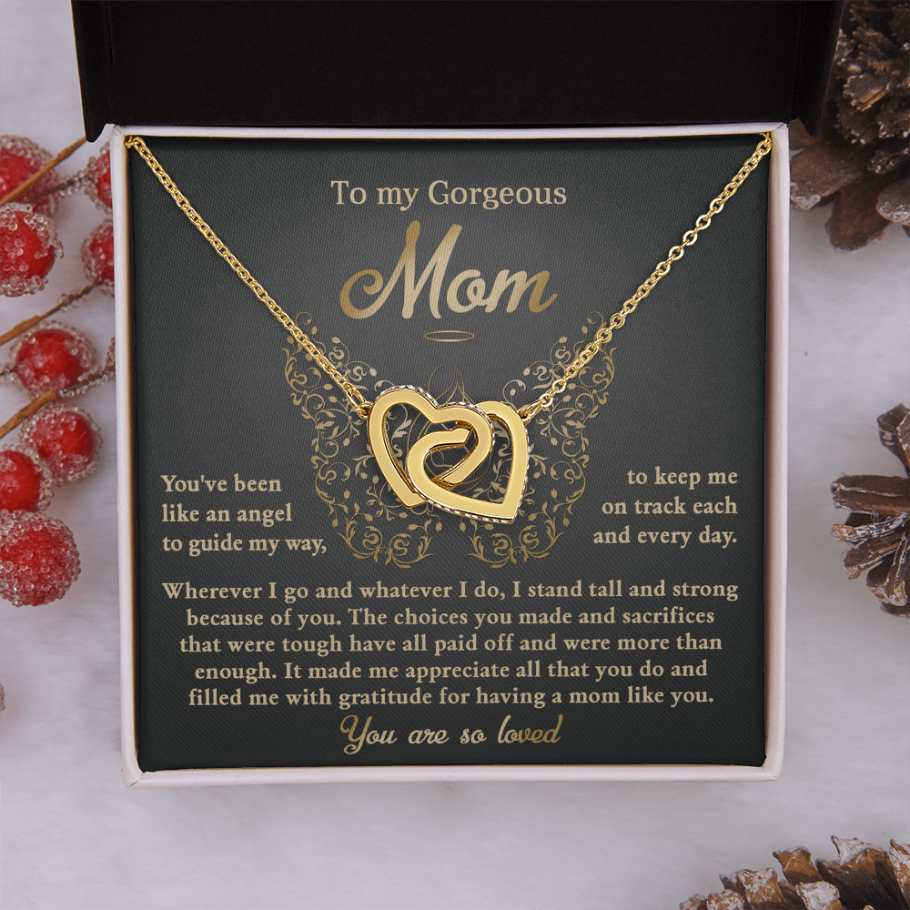 To My Gorgeous Mom Necklace, Xmas Gift For Mom From Son, Mothers Day Gifts For Mom Spanish, Jewelry Mom From Daughter