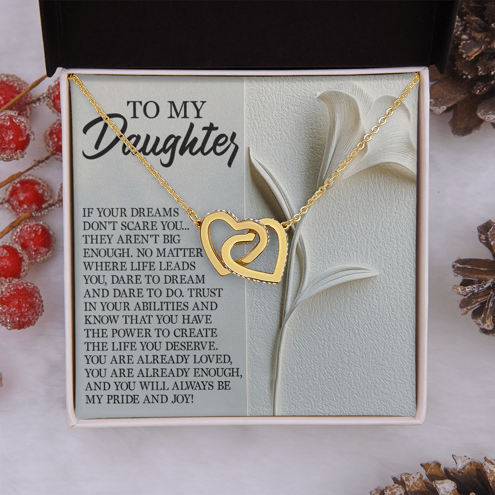 To My Daughter Necklace, Necklace For Daughter From Mom, Graduation Gift For Daughter, Necklace For My Daughter