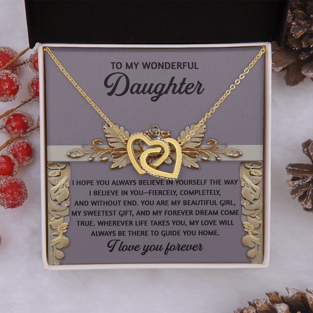 To My Wonderful Daughter Necklace, Matching Necklaces For Mom And Daughter, Gifts For Adult Daughter, Gifts For Adult Daughter From Mom