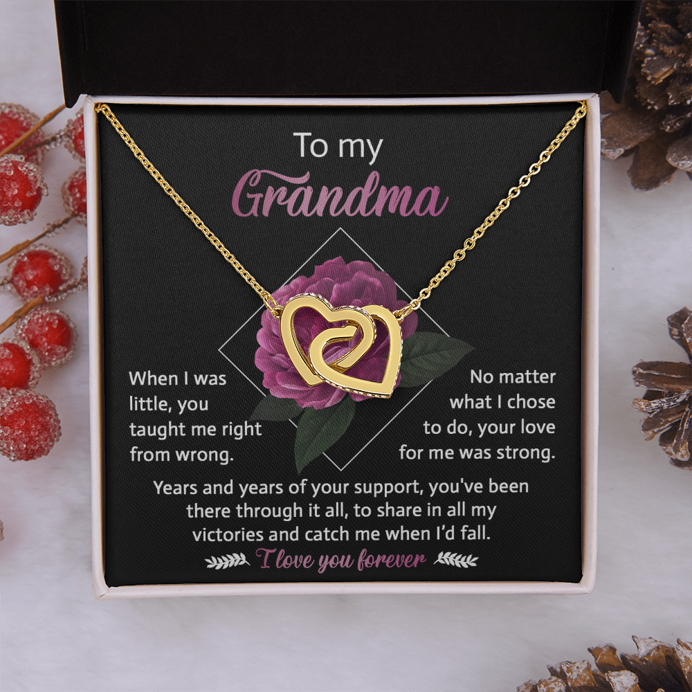 To My Grandma Necklace, I Love My Grandma Necklace, Gifts For My Grandma Birthday, Mothers Day Gift For My Grandma