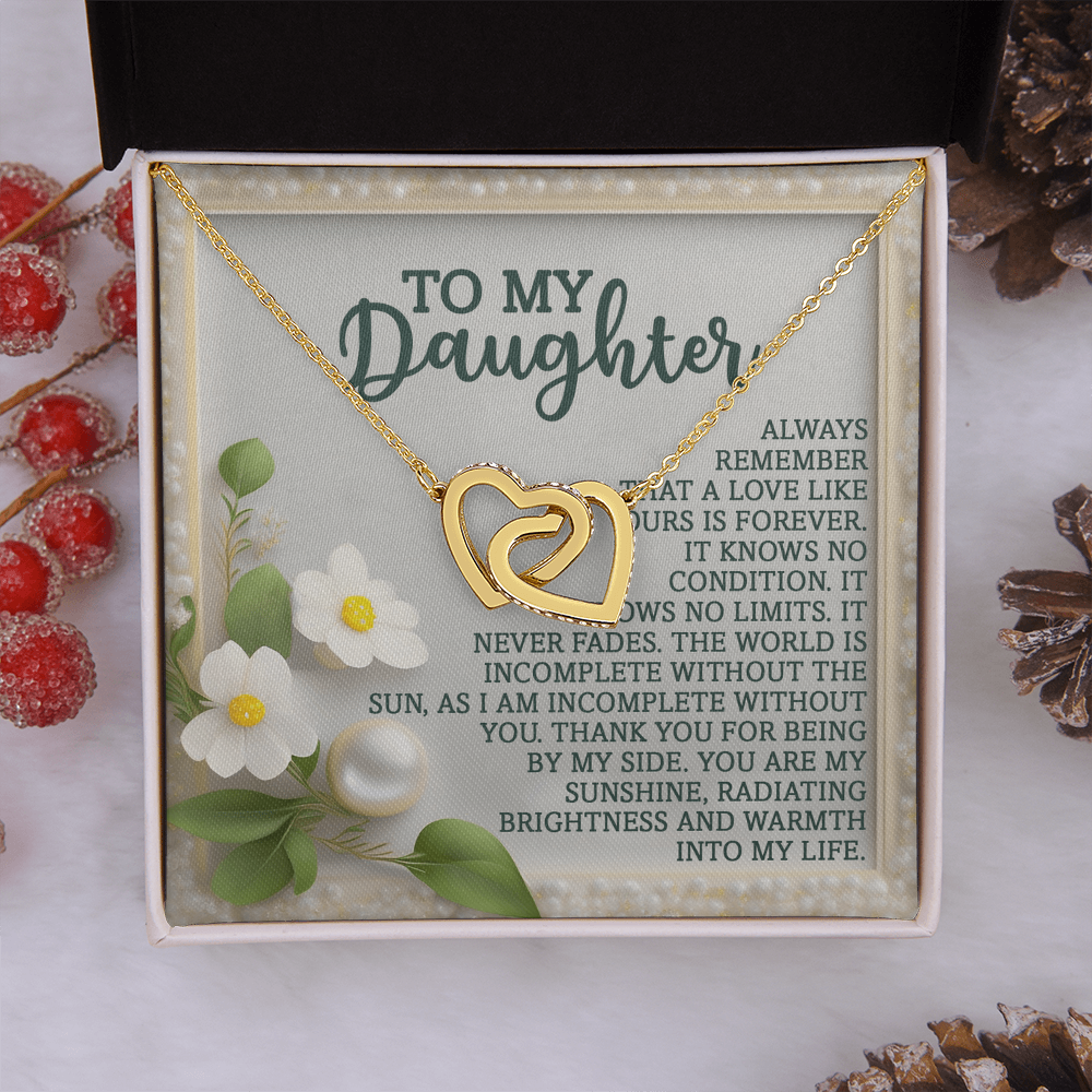 To My Daughter Necklace, Necklace For Daughter From Dad, Gifts From Mom To Daughter, Necklace For Daughter From Mom