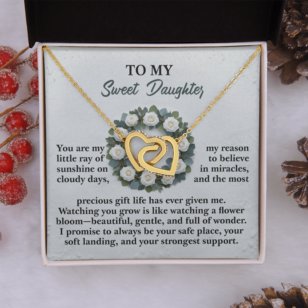 To My Sweet Daughter Necklace, Daughter Birthday Card From Mom, Birthday Gifts For Adult Daughter, Daughter Gifts From Mom Unique
