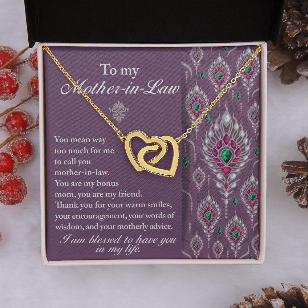 To My Mother-In-Law Necklace, Gifts For Mother In Law Birthday, Mothers Day Gift For Mother Inlaw, Mother In Law Valentines Gifts