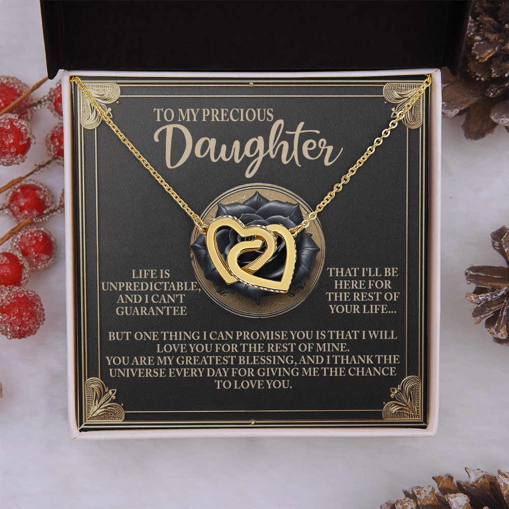 To My Precious Daughter Necklace, Necklaces For Daughter From Dad, For My Daughter Necklace, Necklaces From Dad To Daughter