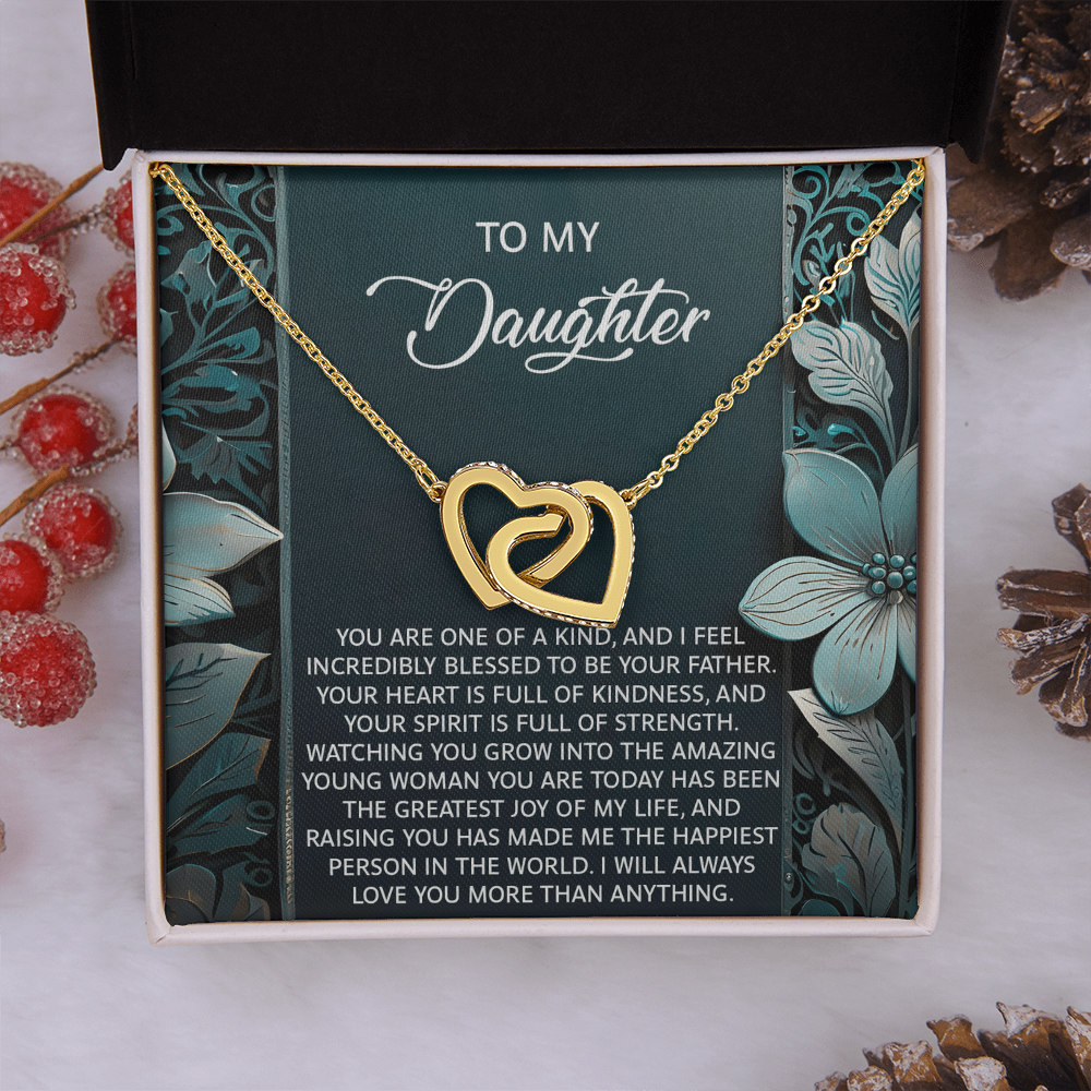 To My Daughter Necklace, Dad And Daughter Necklaces, Daughter Birthday Gifts From Mom, For My Daughter From Dad