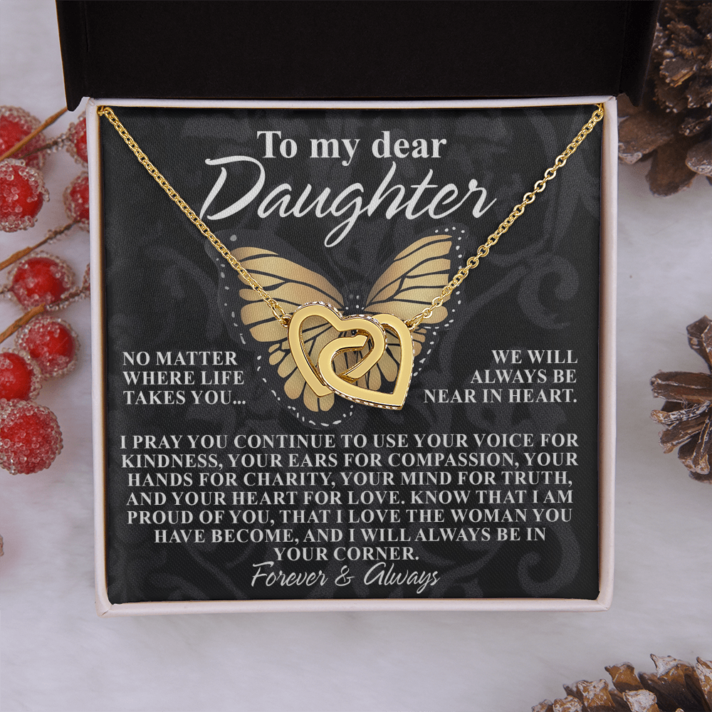 To My Dear Daughter Necklace, Necklace For Daughter From Mom, Graduation Gift For Daughter, Necklace For My Daughter