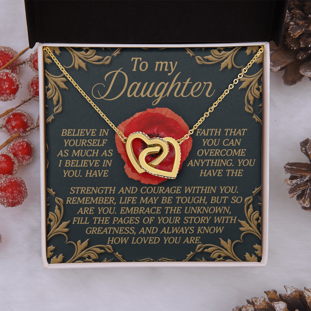 To My Daughter Necklace, Birthday Card For Adult Daughter, Adult Daughter Birthday Gifts, Bonus Daughter Gifts Unique
