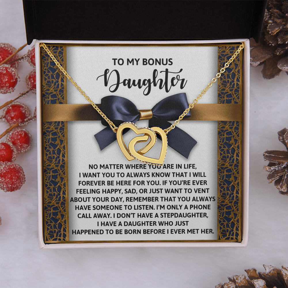 To My Bonus Daughter Necklace, Bonus Daughter Gifts Unique, Dad To Daughter Necklace, Christmas Gifts For Adult Daughter