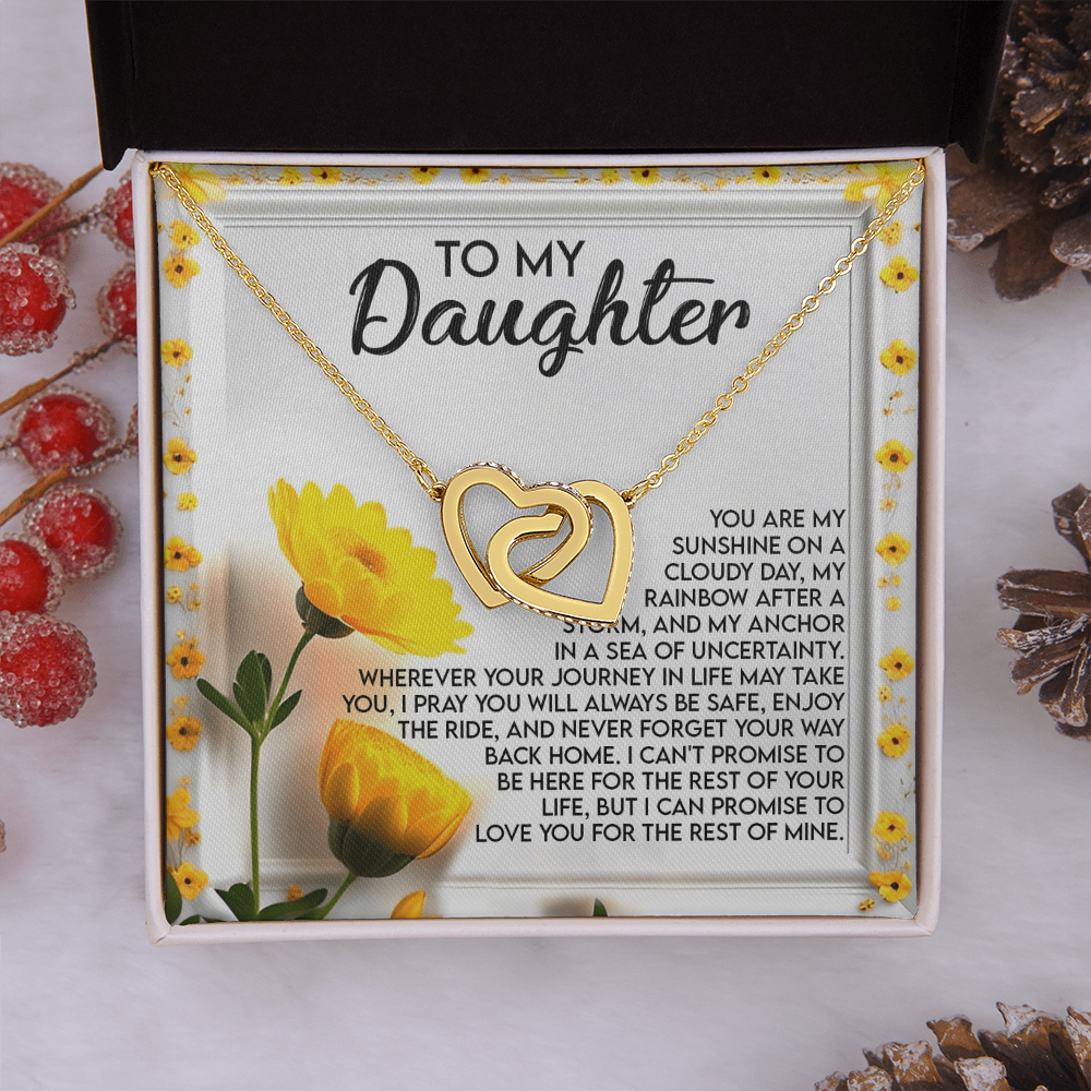 To My Daughter Necklace, Valentine Gift For Daughter From Mom And Dad, Matching Necklaces For Mom And Daughter, To My Beautiful Daughter