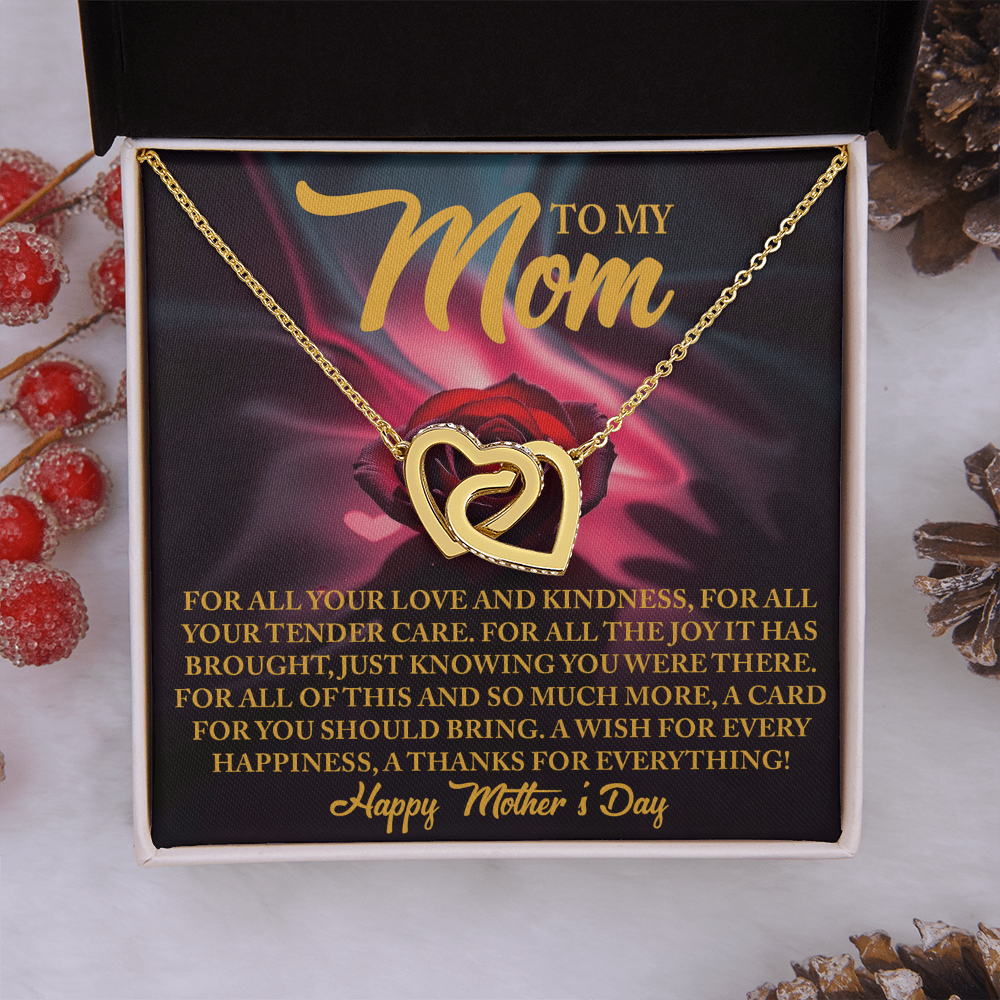 To My Mom Necklace, Necklace Mom From Daughter, Message Card Necklace Gift, Mothers Day Gifts For Mom In Spanish