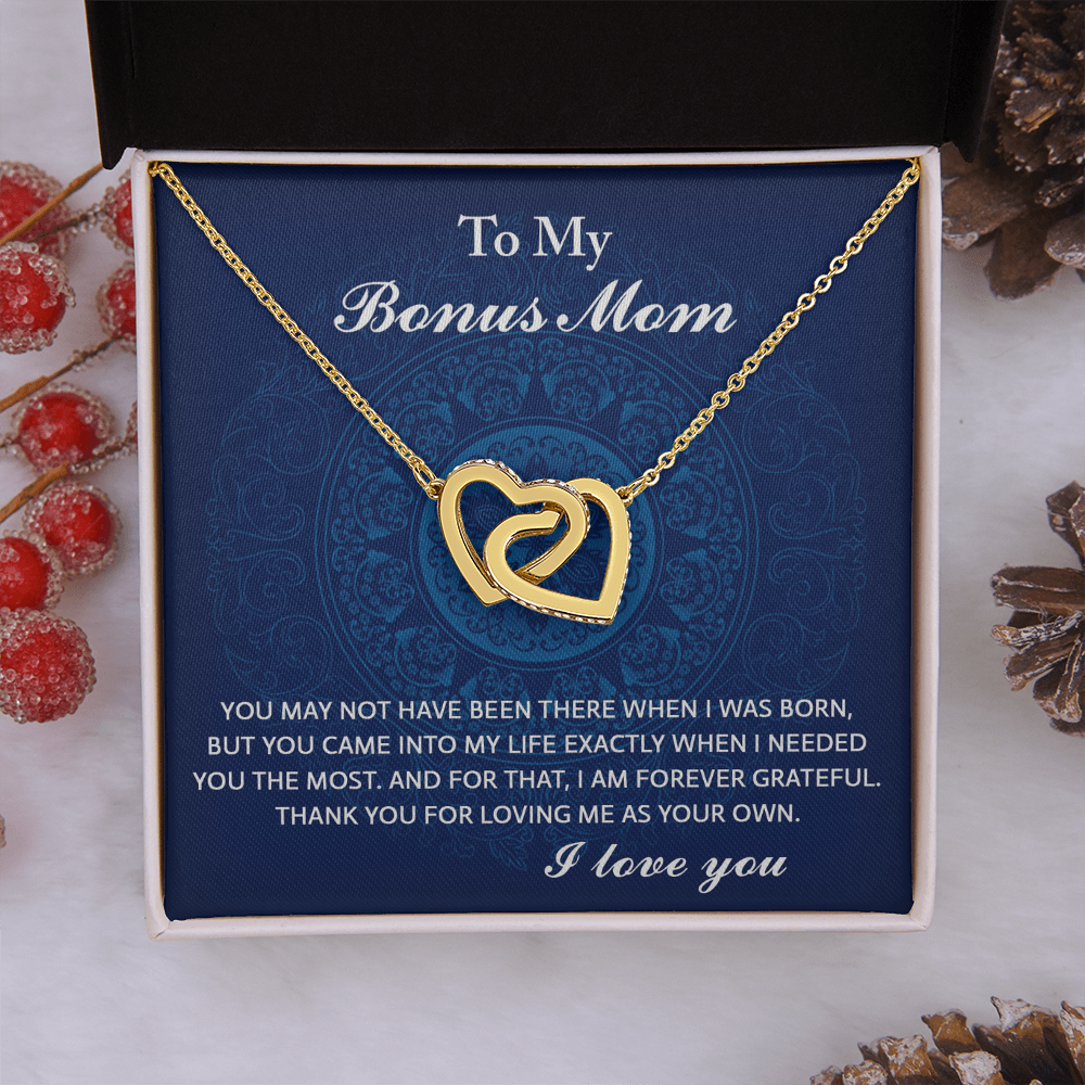 To My Bonus Mom Necklace, To My Bonus Mom On My Wedding Day, Necklace Mom And Daughter, Gifts For Mom On Mother's Day