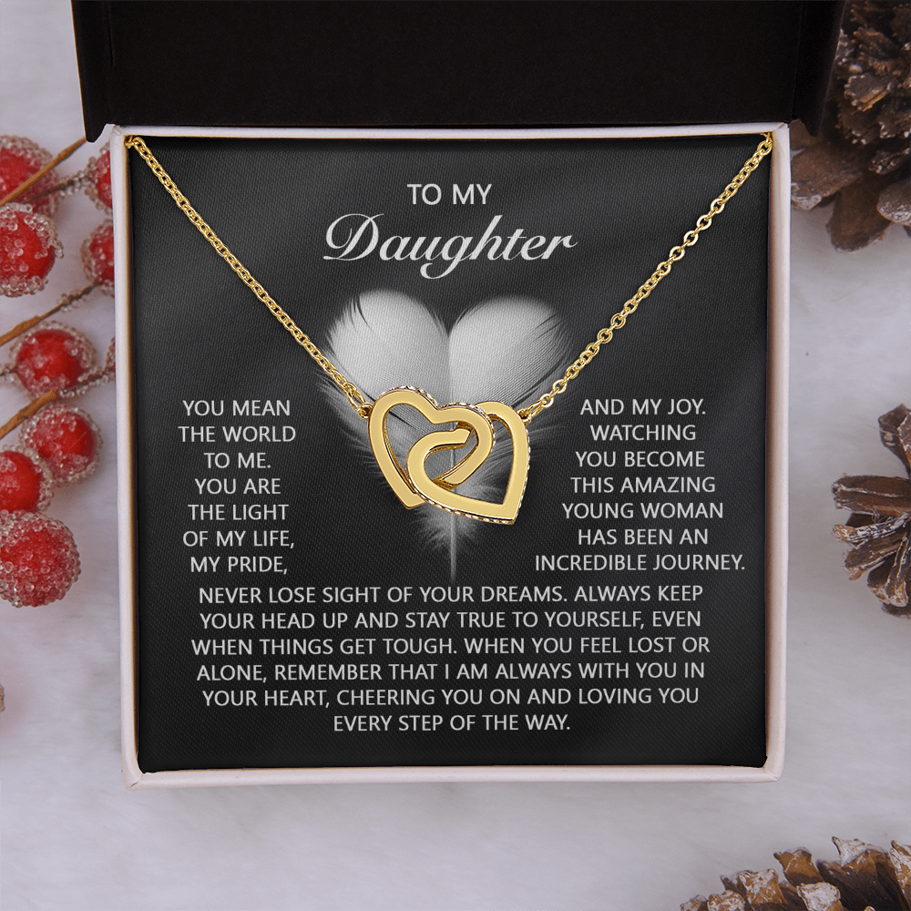 To My Daughter Necklace, To My Daughter From Dad, Birthday Gift For Adult Daughter, Daughter Necklace From Mom And Dad