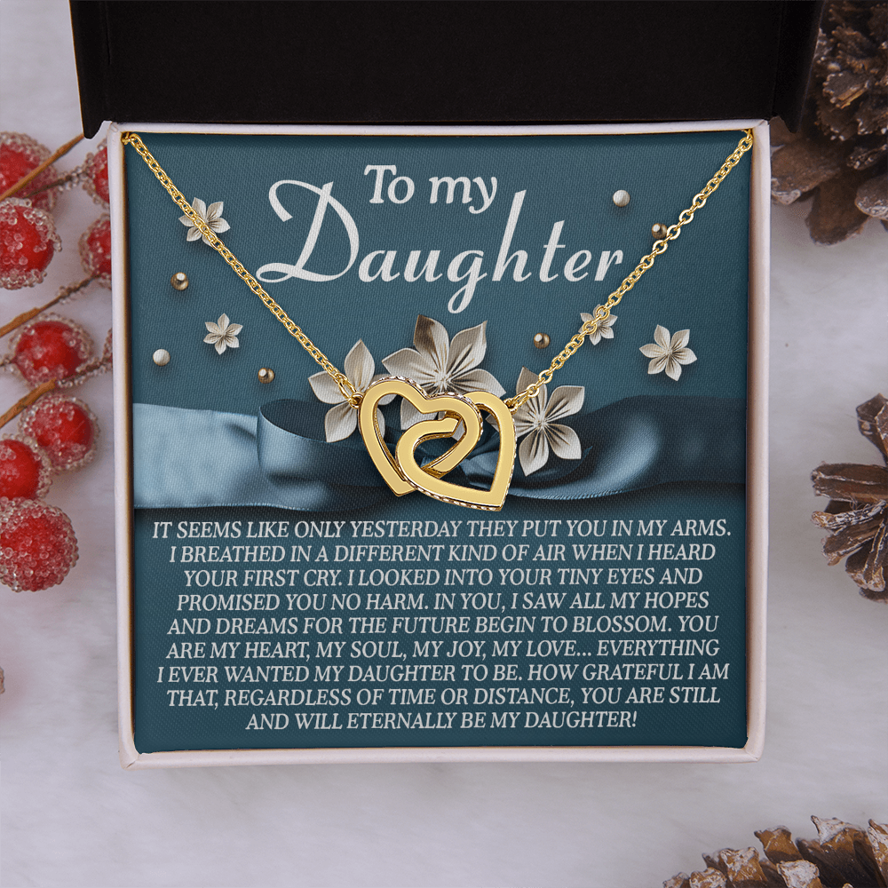 To My Daughter Necklace, Mommy And Daughter Necklace, Necklaces From Dad To Daughter, Father Daughter Gifts Necklace