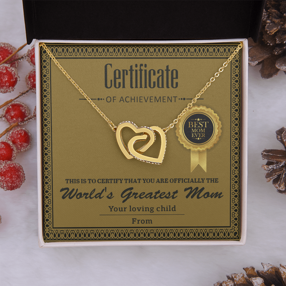 World's Greatest Mom Necklace, To My Mom Necklace From Your Loving Child, Christmas Gifts For Mom Spanish, Mom Gift Christma Jewelry