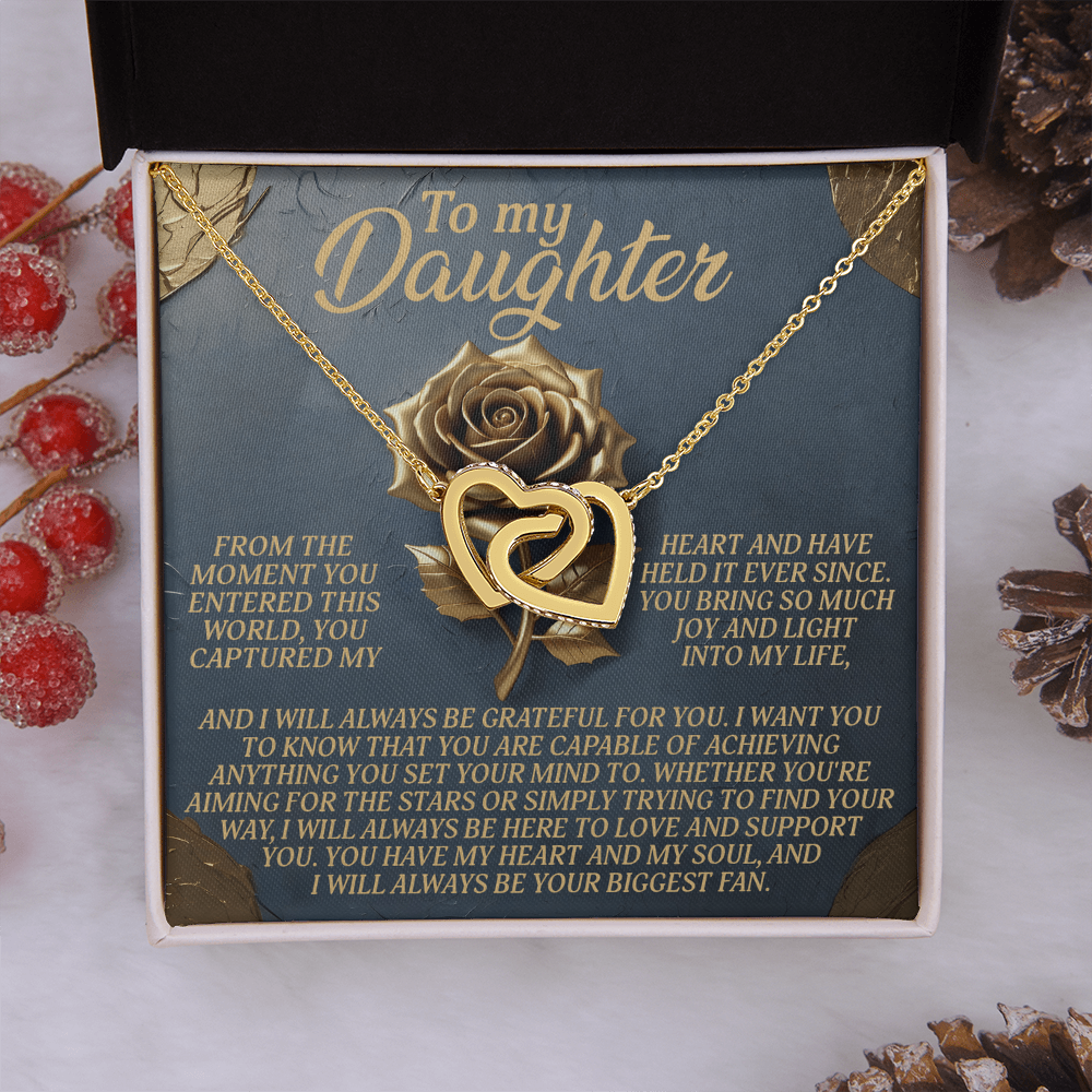 To My Daughter Necklace, To My Bonus Daughter Necklace, Daughter Valentines Gifts From Dad, Gift For My Daughter From Dad