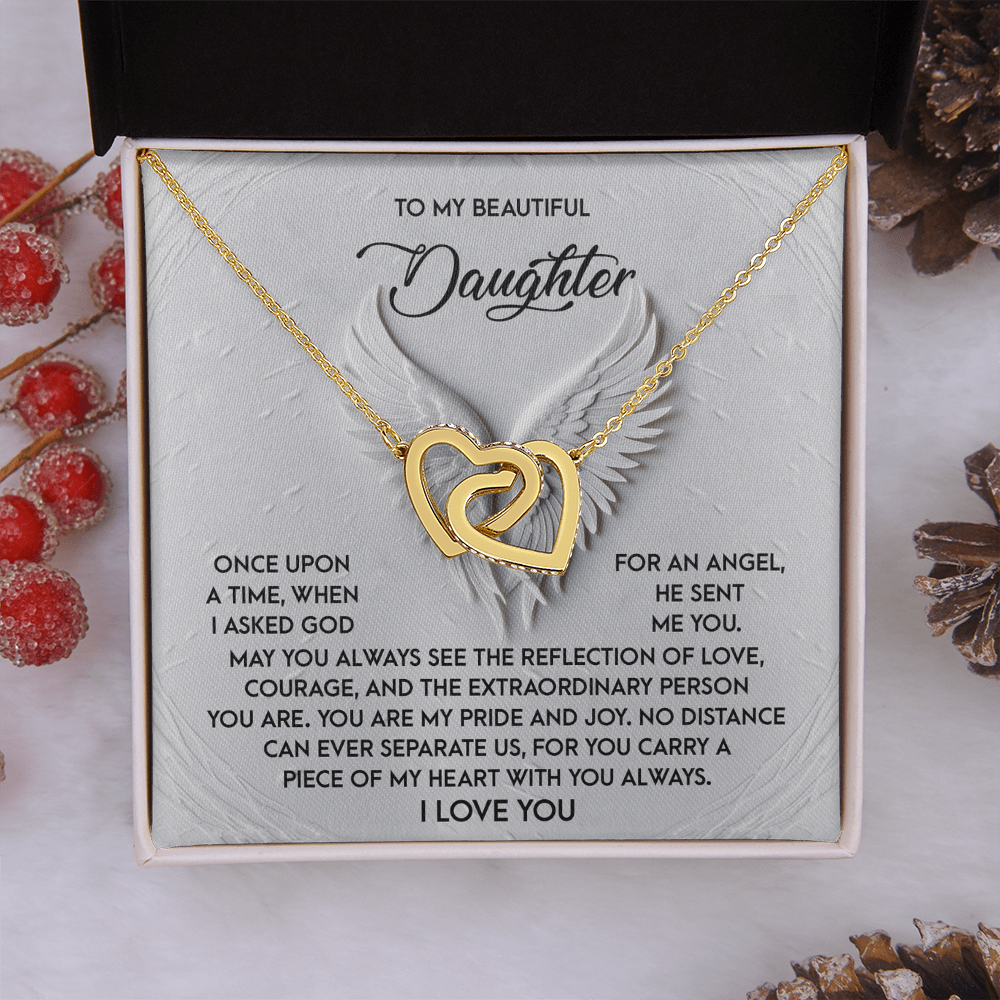 To My Beautiful Daughter Necklace, To My Daughter Necklace From Dad, Mother Daughter Gifts From Mom, To My Daughter Necklace From Mom