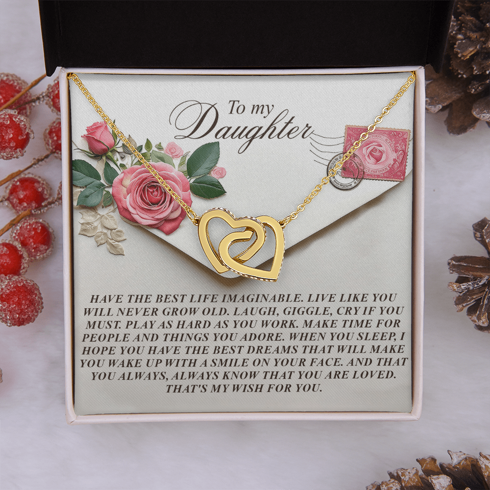 To My Daughter Necklace, Daughter Necklace From Daddy, Birthday Gifts For Daughter Adult, Daughter Necklace From Daddy