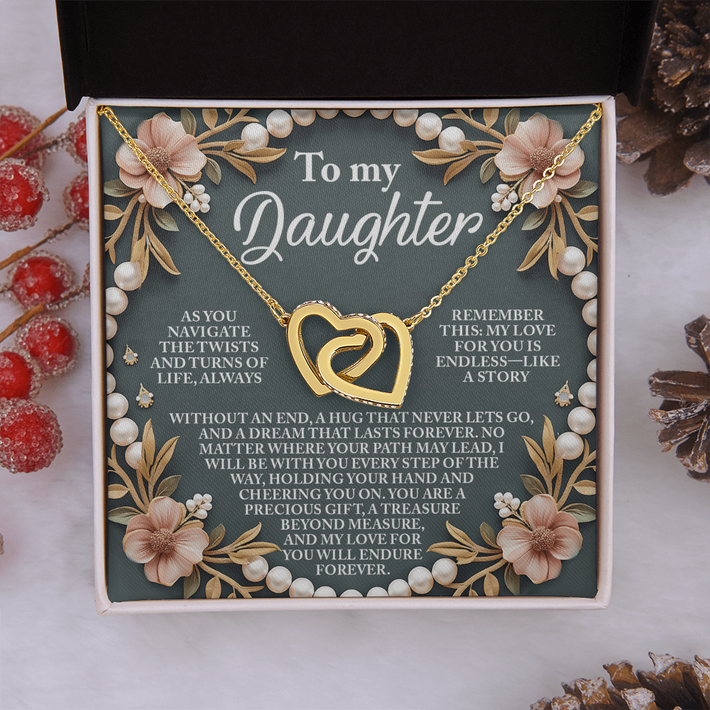 To My Daughter Necklace, For My Daughter From Dad, To My Daughter Necklace From Mom, To My Daughter Necklace From Dad