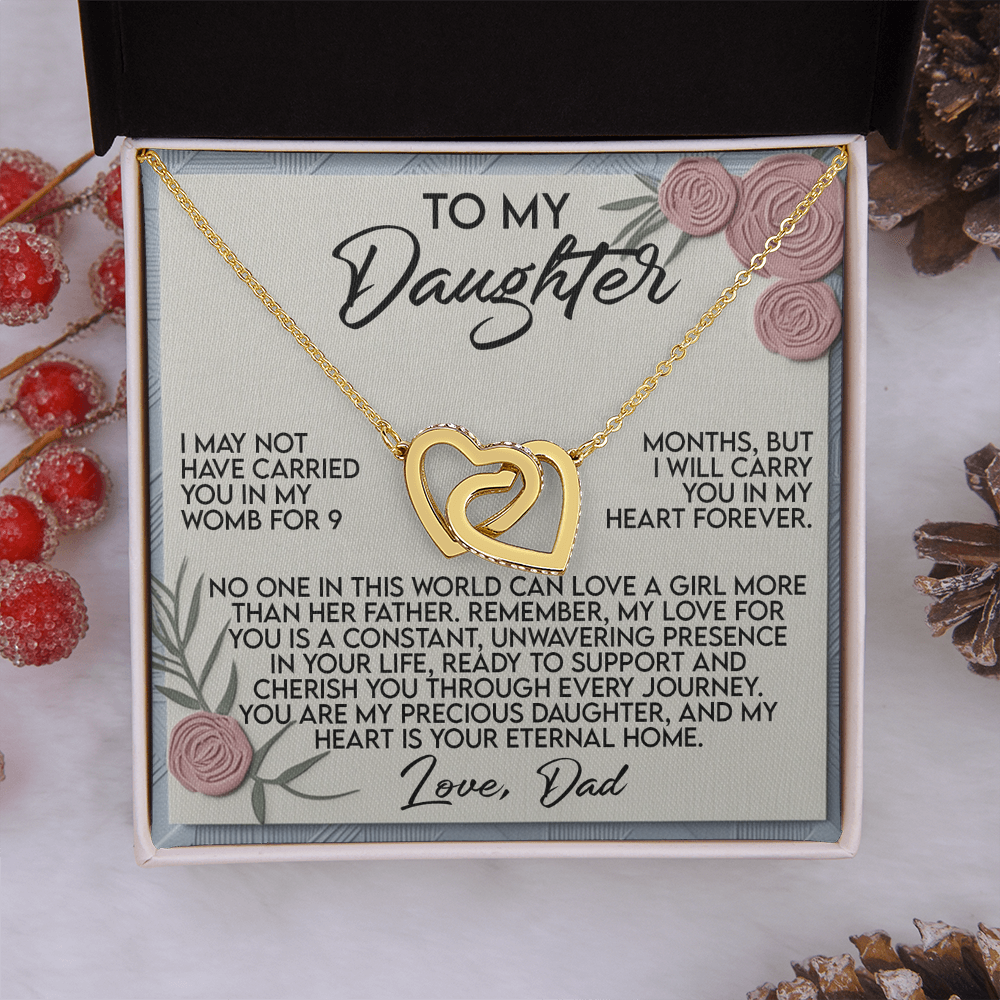 To My Daughter Necklace, Daughter Necklace From Dad, To My Daughter Necklace From Dad, Dad To Daughter Necklace