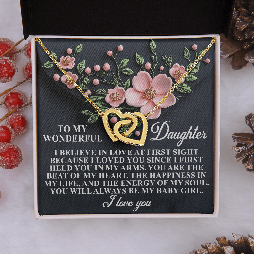 To My Wonderful Daughter Necklace, Beautiful Gift For Daughter From Dad Never Forget That I Love You Necklace, Necklace For My Daughter