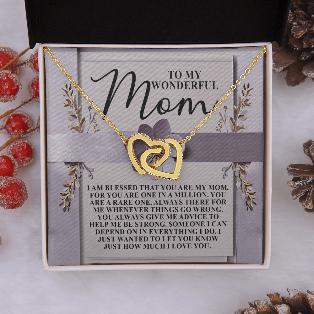 To My Wonderful Mom Necklace, Xmas Gift For Mom From Son, Jewelry Mom From Daughter, Mothers Day Gifts For Mom Spanish