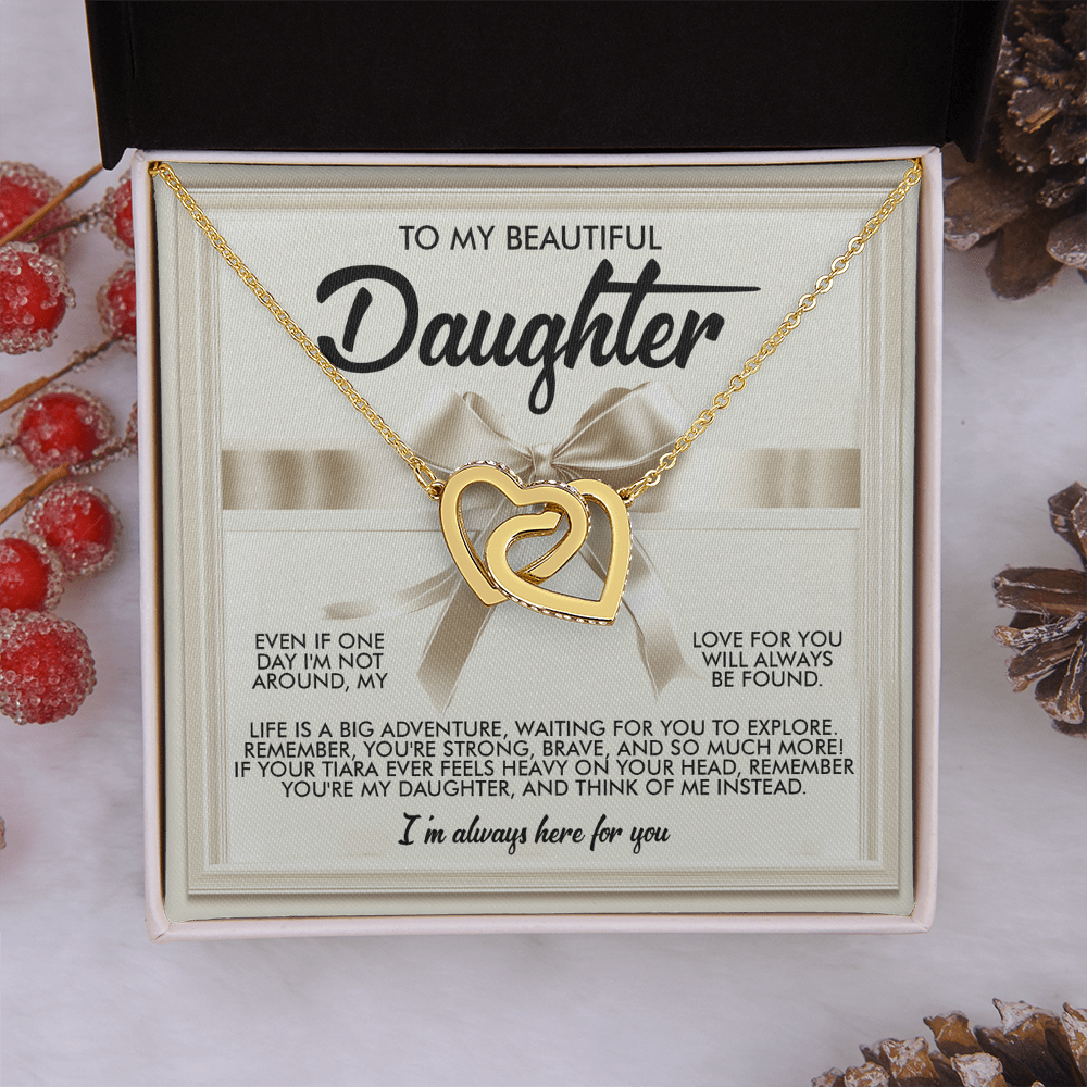 To My Beautiful Daughter Necklace, Beautiful Gift For Daughter From Dad Never Forget That I Love You Necklace,