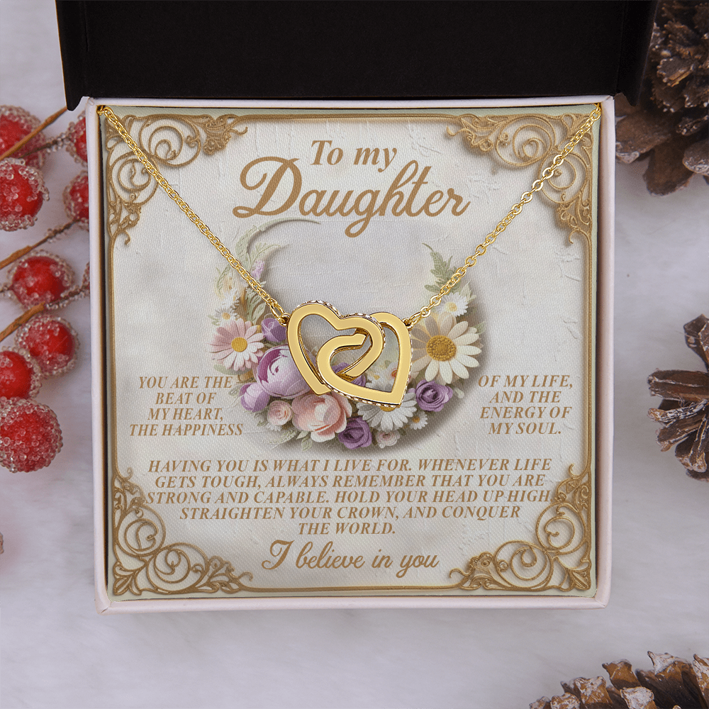To My Daughter Necklace , Necklaces For Daughter From Dad, Mom To Daughter Gifts Unique Gifts, To My Daughter From Dad