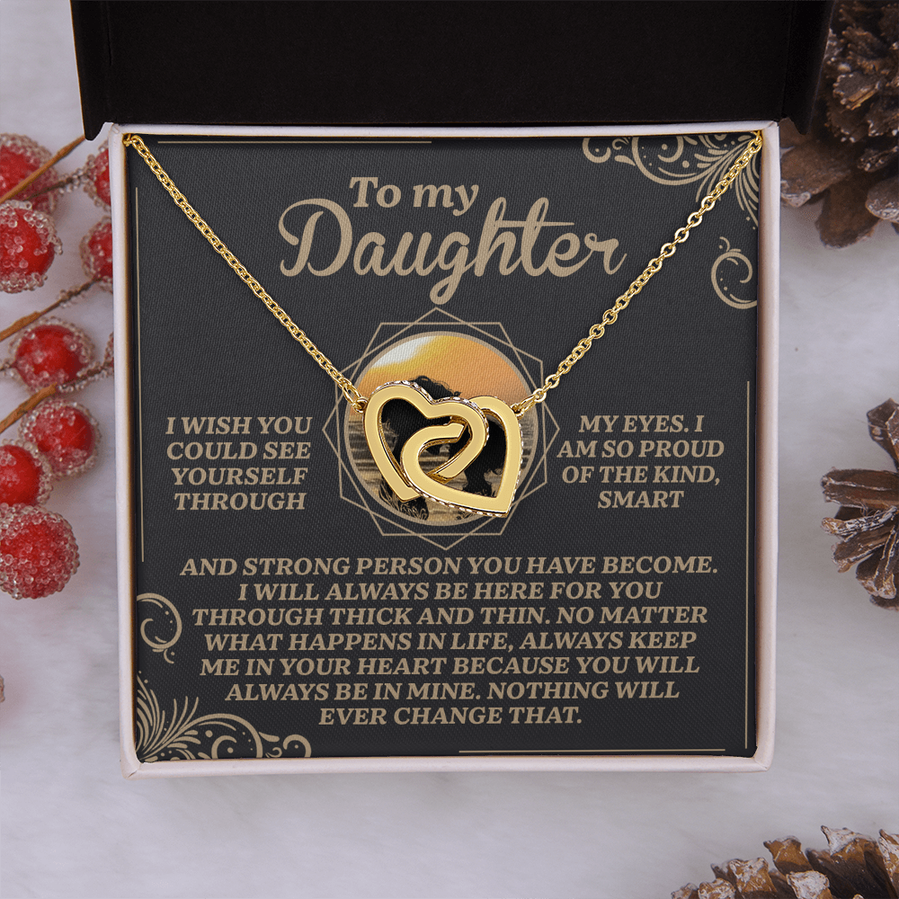 To My Daughter Necklace, My Daughter Gifts From Dad, Gifts For Daughter From Mom, Mom And Daughter Necklaces