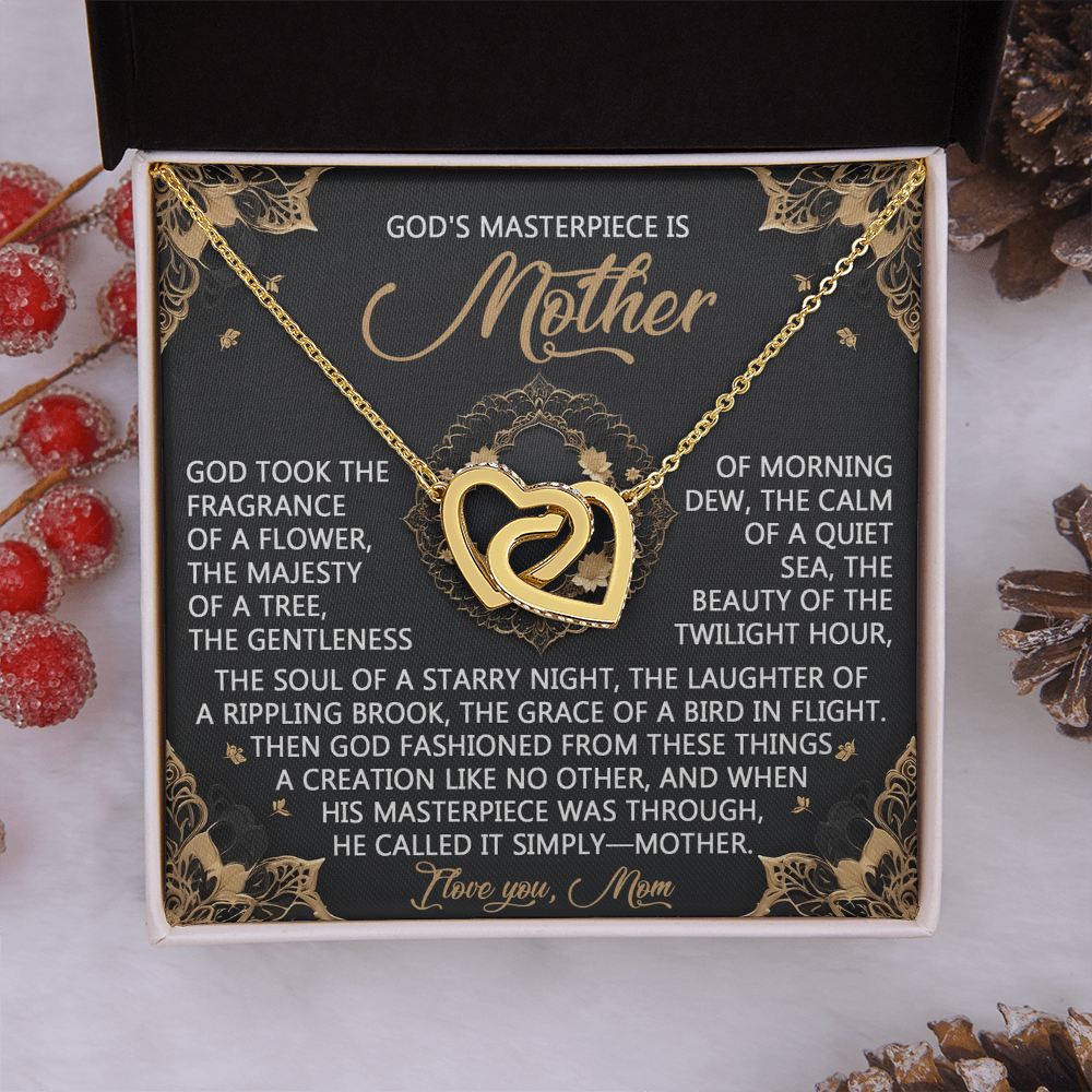 God's Masterpiece Mother Necklace, Mom Birthday Gift From Son, 1st Mothers Day Necklace For New Mom, Gift For Mom Spanish