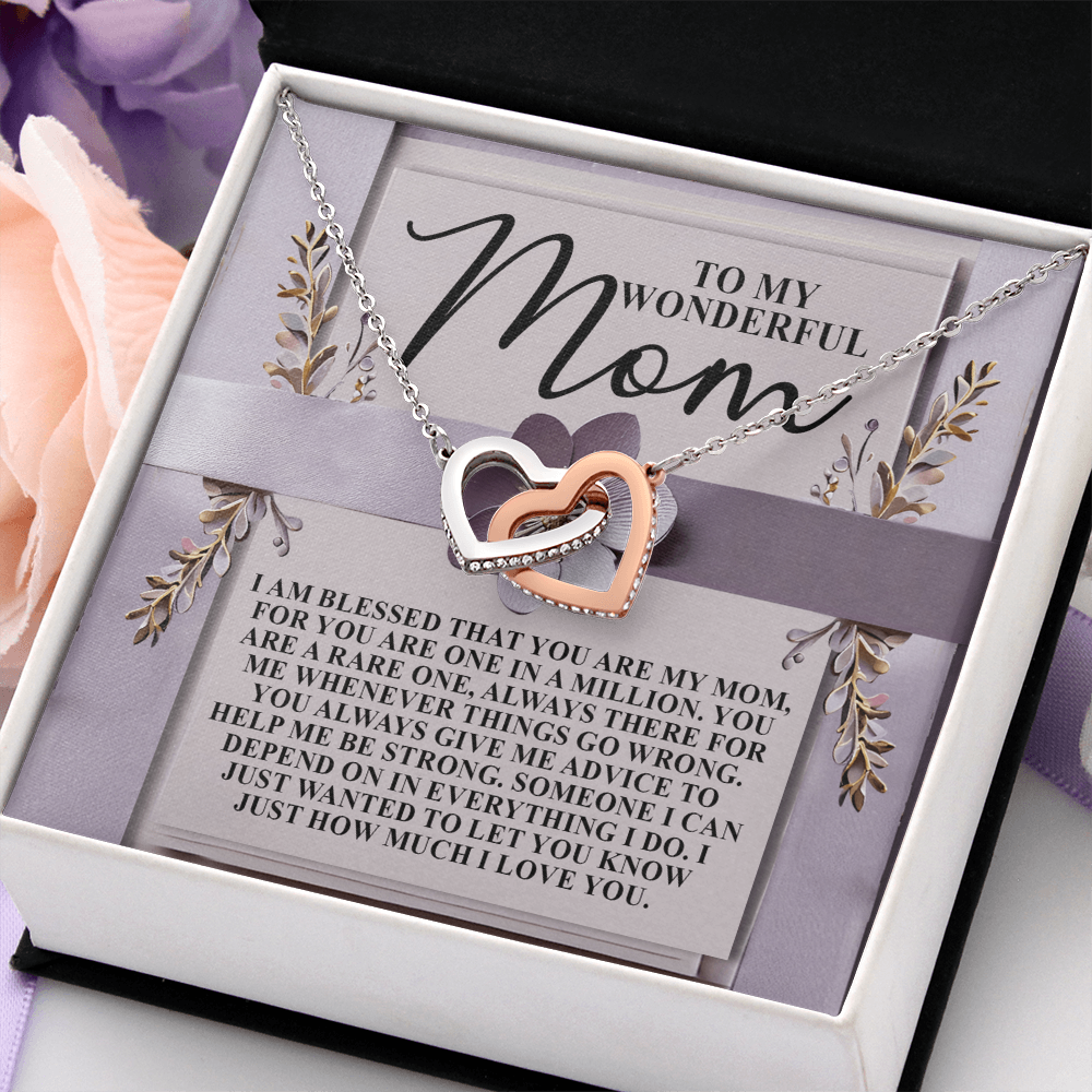 To My Wonderful Mom Necklace, Xmas Gift For Mom From Son, Jewelry Mom From Daughter, Mothers Day Gifts For Mom Spanish