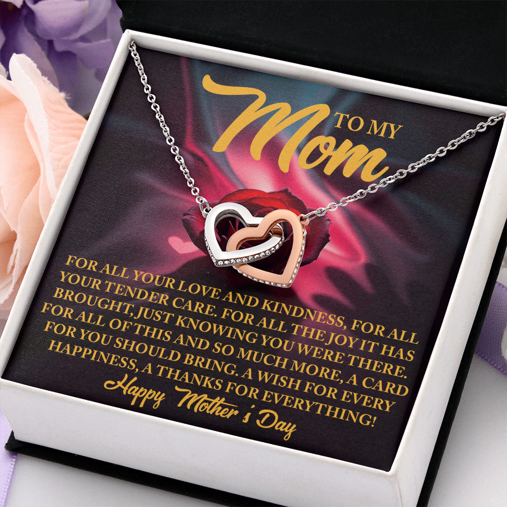 To My Mom Necklace, Necklace Mom From Daughter, Message Card Necklace Gift, Mothers Day Gifts For Mom In Spanish