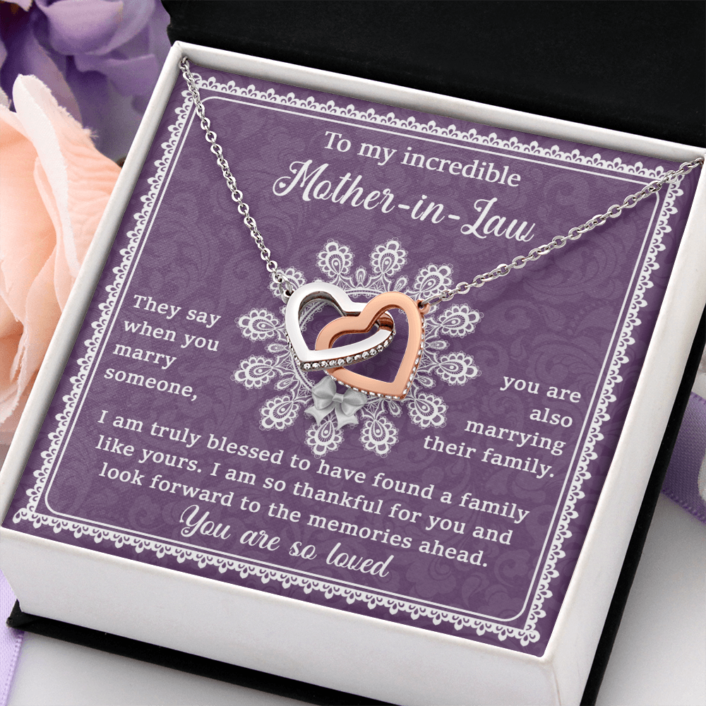 To My Partner's Mom Necklace, To My Mother In Law On My Wedding Day, Things For Mother In Laws, Sentimental Gifts For Mother In Law