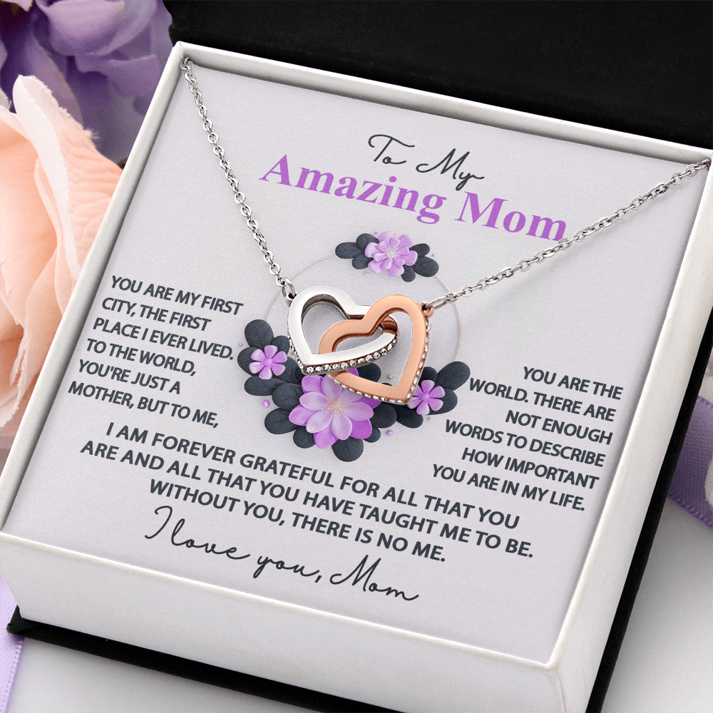 To My Amazing Mama Necklace, Mothers Day Necklace From Son, Christma Mom From Daughter, Gift My Mom Birthday, Mother Day Gift Mom Jewelry
