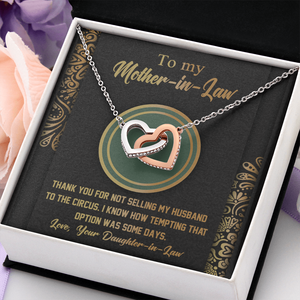 To My Mother-In-Law Necklace, Gifts For Mother In Law From Daughter In Law, Valentines Gifts For Mother In Law, Mother In Law To Be